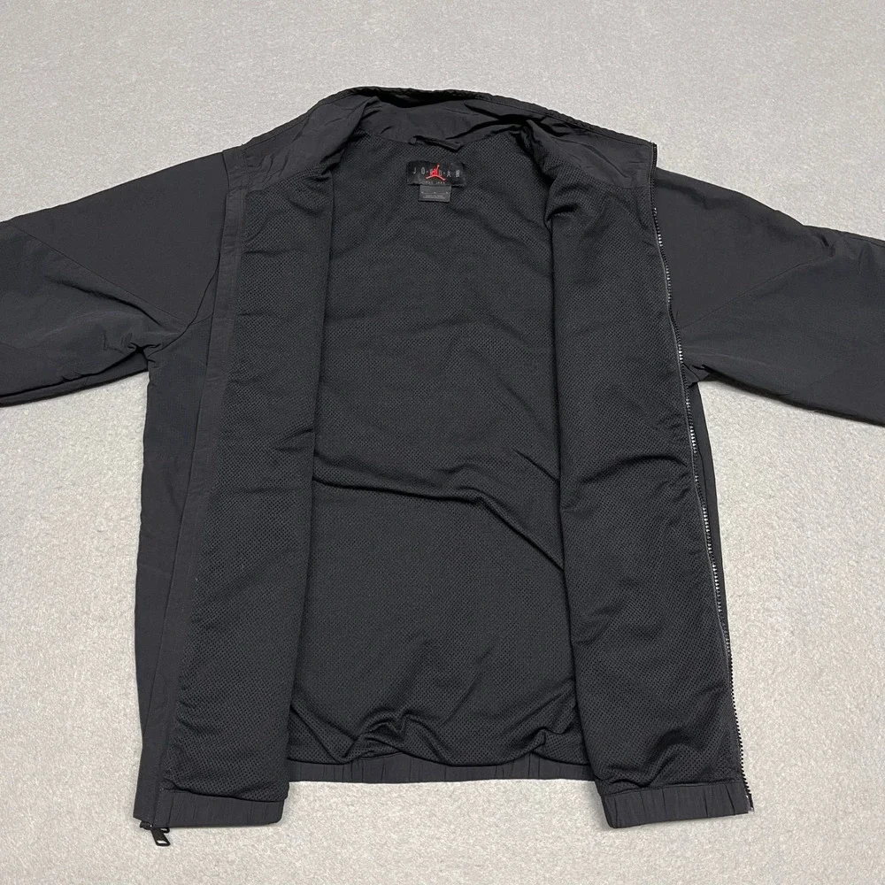 Jordan Jacket Men Medium Black 23Engineered Mesh Ripstop Windbreaker Nike SAMPLE